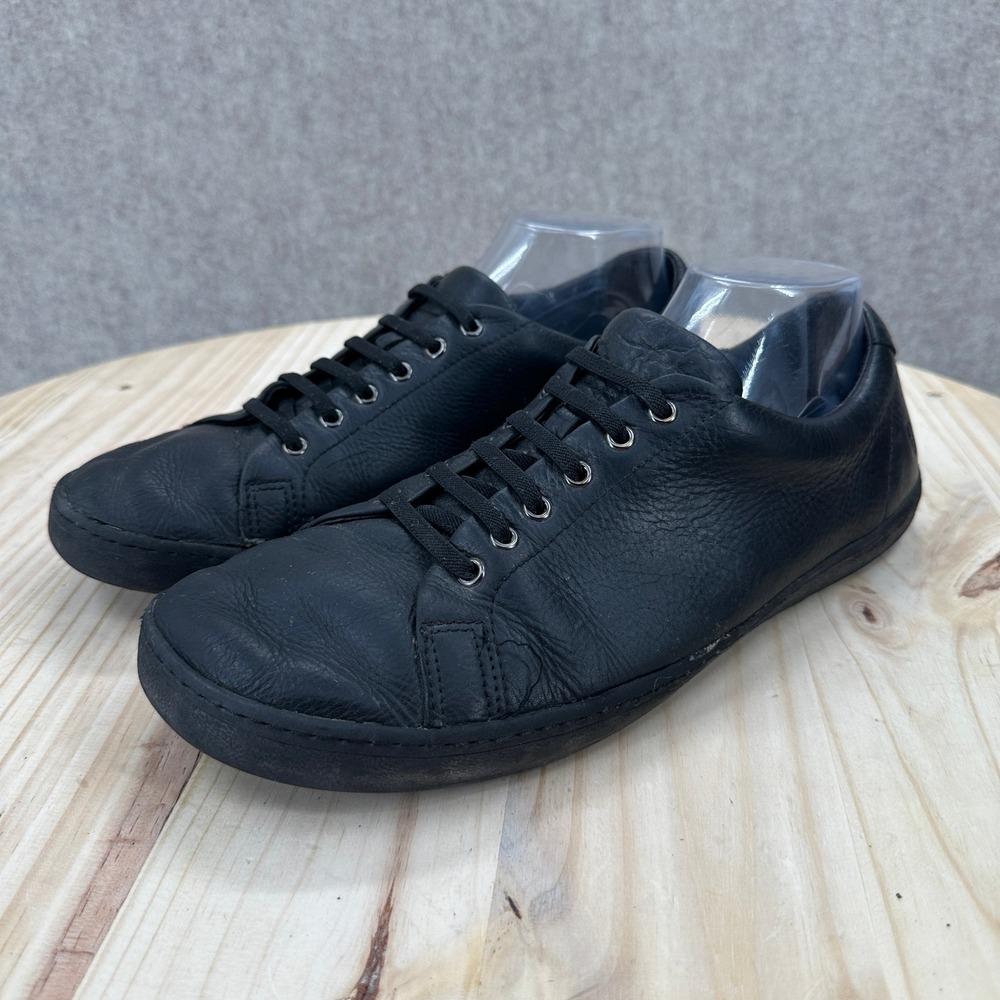 Birchbury‎ Bramfords Barefoot Mens 11 Black Leather Sneakers Minimalist Shoes